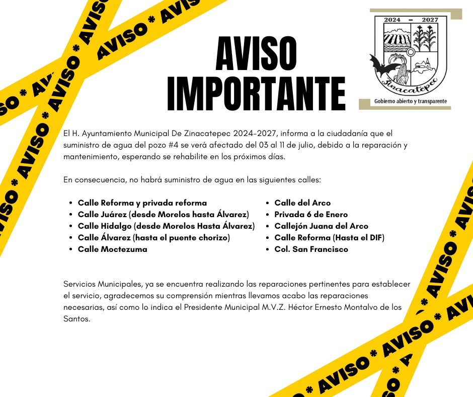 Aviso Importante